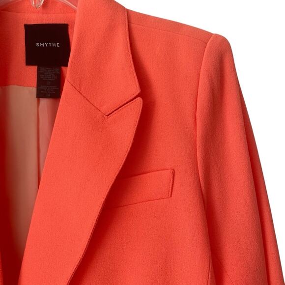 Smythe Tailored Blazer Neon Tangerine Revolve Size 14 - Picture 5 of 8